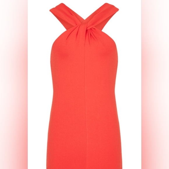 REISS Twist Neck Top Brooke Red Sz L NWT - Picture 8 of 8